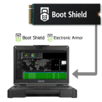 Nightwing Bootshield with rugged laptop